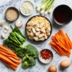 Chicken and egg noodle's ingredients