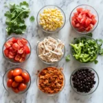 Chicken taco soup's ingredients