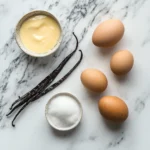 French crème brûlée's ingredients