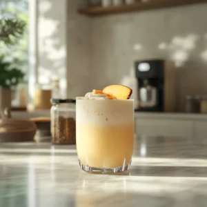 Peach milkshake